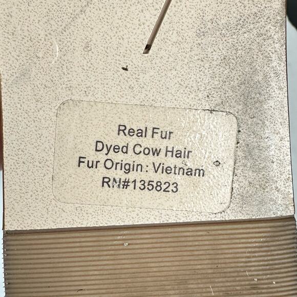 27 Edit Naturalizer Jamari Platform Espadrille Sandals Cow Hair Leopard Print 8 - Picture 10 of 11